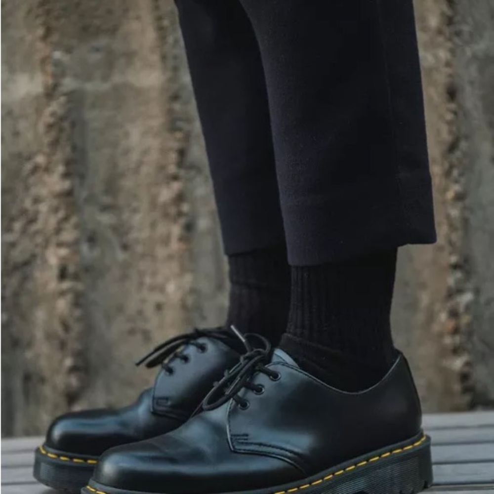 Unisex Dr Marten 1461 Bex Smooth Leather Oxford Shoes, Black, Great Condition